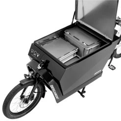 Bergamont LJ Aluminium Transportbox -Fahrradersatzteile bergamont lj alloy box offen beladen