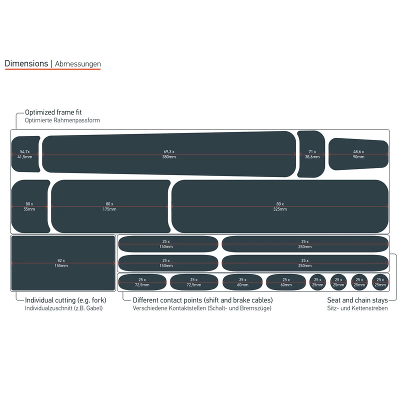 Luxshield Lackschutzfolie E-Bike Universal 4 Luxshield Lackschutzfolie E-Bike Universal – Bild 2