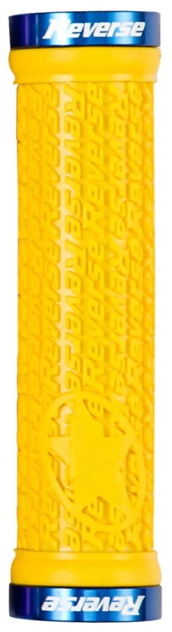 REVERSE Griff Stamp Lock On Ø30mm X 135mm 24 REVERSE Griff Stamp Lock On Ø30mm X 135mm -Fahrradersatzteile reverse griff stamp lock on durchmesser30mm 135mm gelb blau