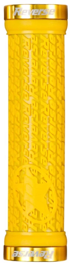 REVERSE Griff Stamp Lock On Ø30mm X 135mm 25 REVERSE Griff Stamp Lock On Ø30mm X 135mm -Fahrradersatzteile reverse griff stamp lock on durchmesser30mm 135mm gelb gold