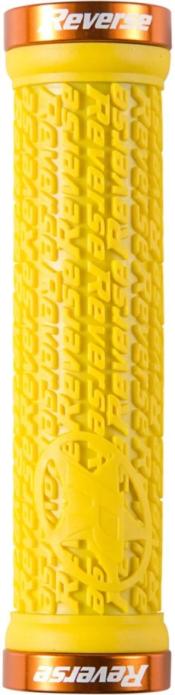REVERSE Griff Stamp Lock On Ø30mm X 135mm 28 REVERSE Griff Stamp Lock On Ø30mm X 135mm -Fahrradersatzteile reverse griff stamp lock on durchmesser30mm 135mm gelb orange