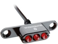 Supernova E3 Tail Light 2 Gepäckträgermontage - 6V -Fahrradersatzteile supernova e3 tail light 2 gepaecktraegermontage 6 v schwarz