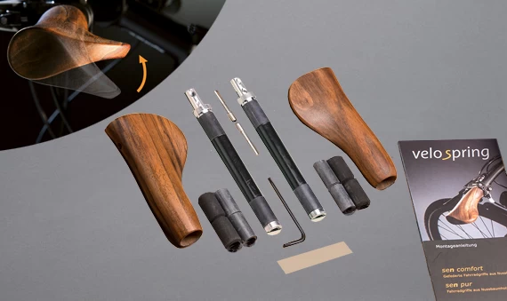 Velospring Fahrradgriff Sen Comfort - Gefedert 5 Velospring Fahrradgriff Sen Comfort - Gefedert – Bild 3
